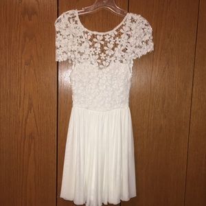 White Xenia flower angel dress